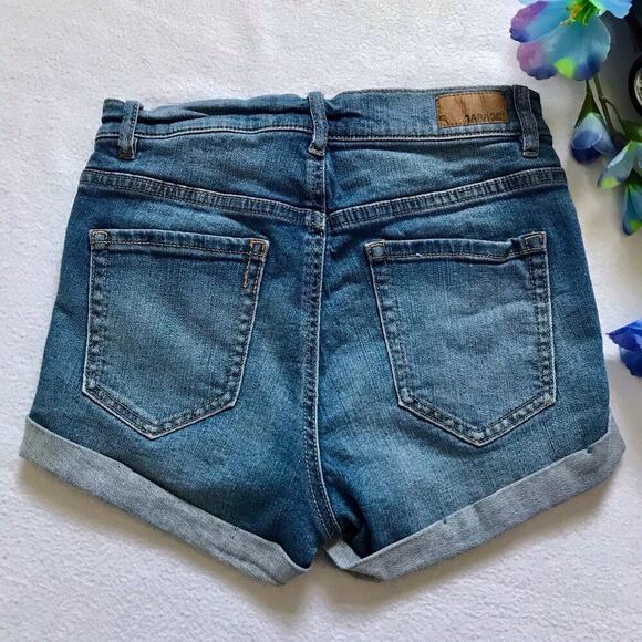 Garage Distressed High Rise Jean Shorts Juniors 1 - Picture 4 of 8